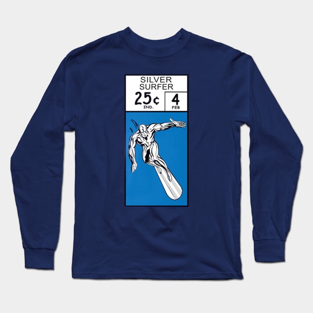 Silver Surfer corner box Long Sleeve T-Shirt by GeekGiftGallery